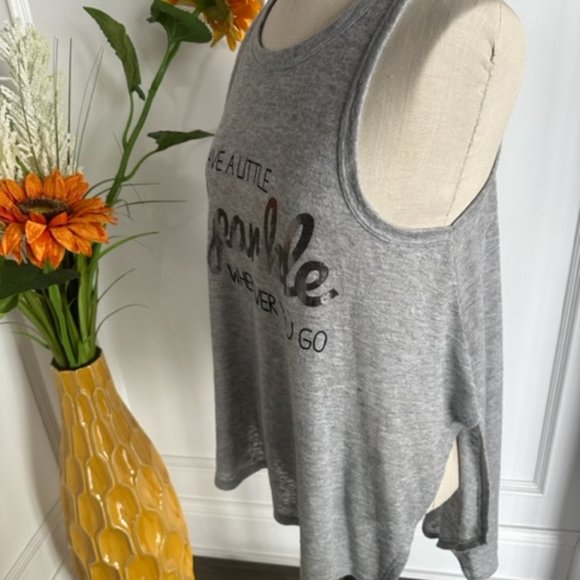 Soprano High Low Tank Tunic with Leave A little SPARKLE Wherever you Go - Picture 7 of 13
